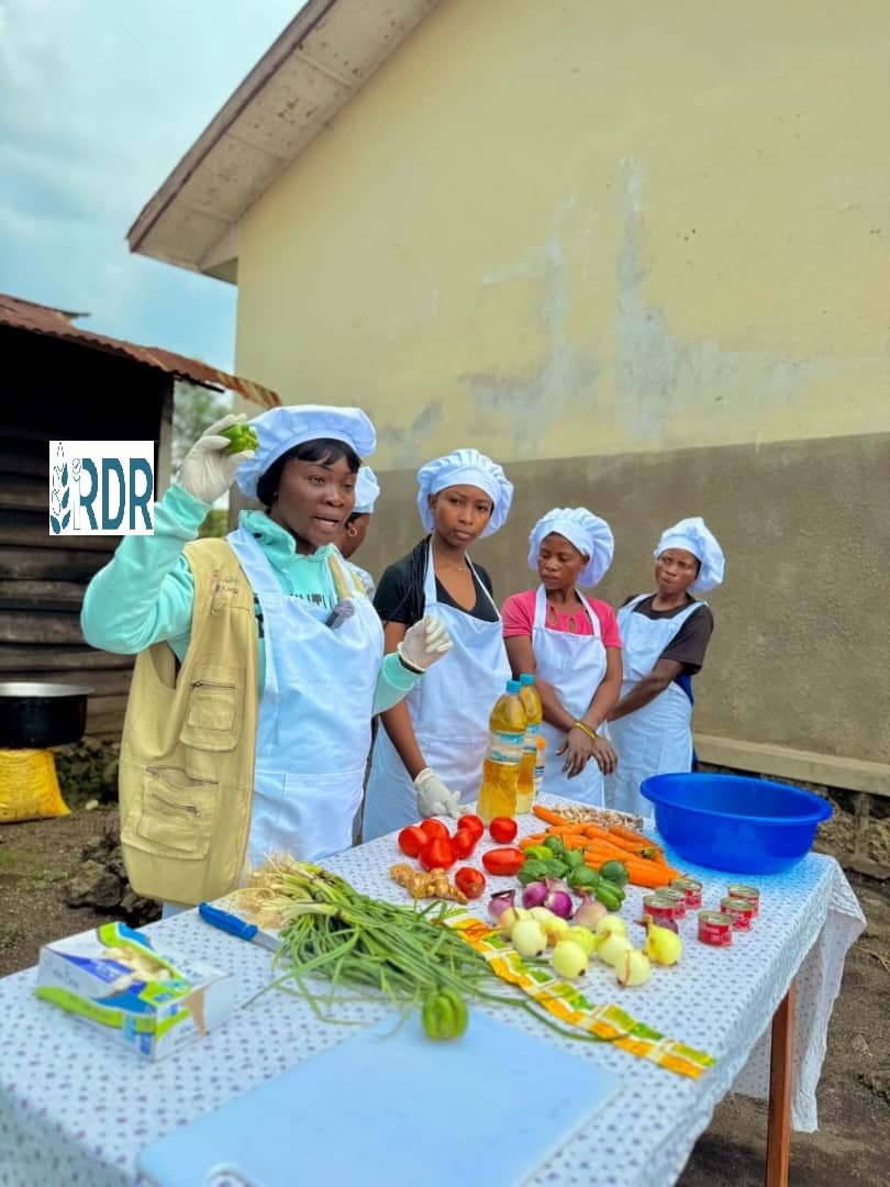 Nyiragongo : l’IRDR-ONG renforce les capacités des femmes en art culinaire à base de haricot pour lutter contre la malnutrition
